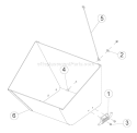 76219-00áHopperáExtension Diagram and Parts List for CH450H  Bear Cat Chipper Shredder